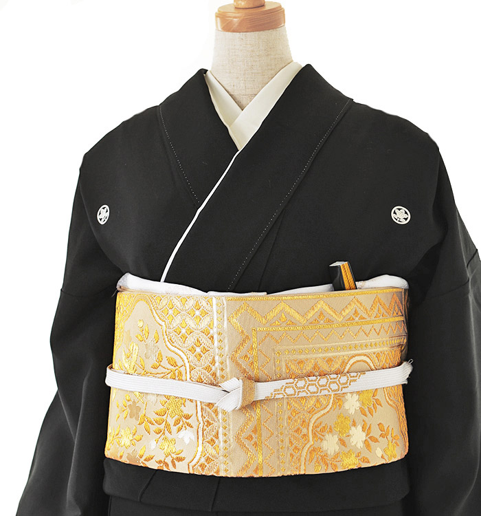 COLLET　n103 正絹 留袖　他　合計4点 NISHIORI 黒留袖レンタル フルセット 五三桐 正絹 礼装 結婚式 母親