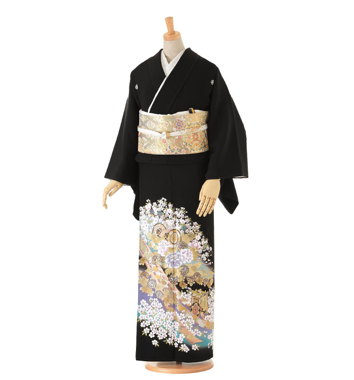 関芳 黒留袖 No.CA-0143-ワイド-MOサイズ