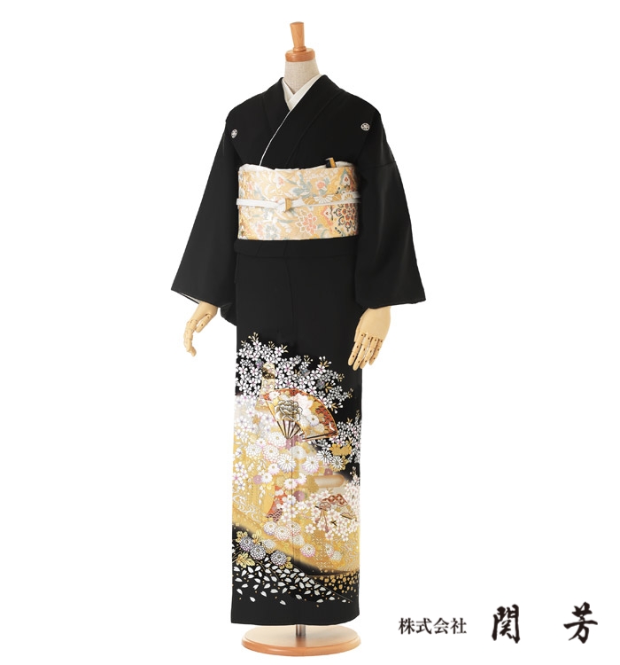 関芳 黒留袖 No.CA-0144-ワイド-LOサイズ
