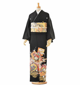 黒留袖 No.CA-0198-ワイド-LOサイズ