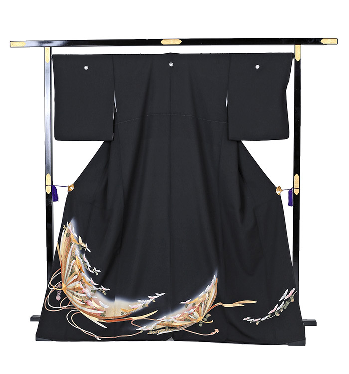 931　30%割引セール　未使用　やまと誂え　作家もの　黒留袖　5点フルセット 黒留袖一式レンタル 貝合わせ【小さめサイズ】 | 黒留袖レンタル