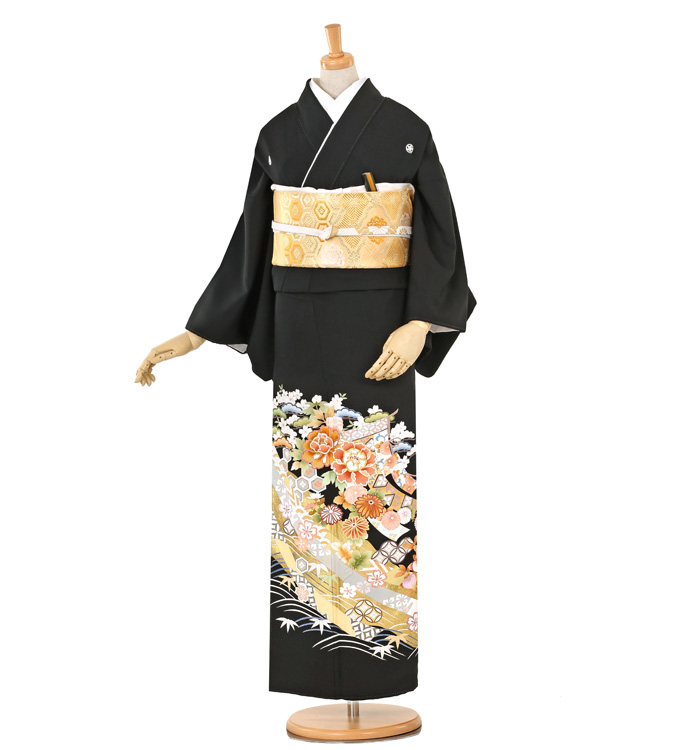京友禅 黒留袖 No.CA-0259-ワイド-MOサイズ