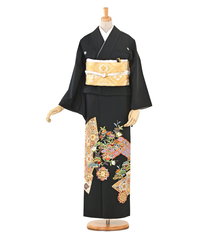 刺繍 黒留袖 No.CA-0261-Mサイズ