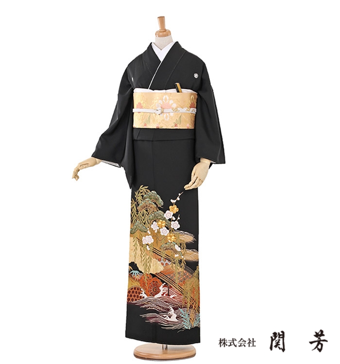 関芳 黒留袖 No.CA-0263-Mサイズ