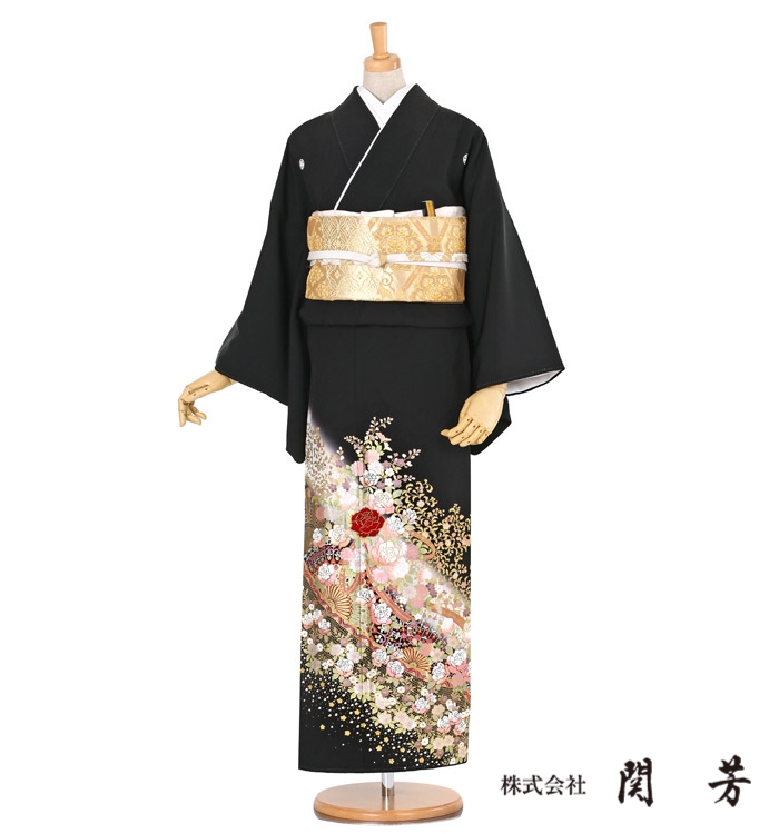 関芳 黒留袖 No.CA-0289-Mサイズ