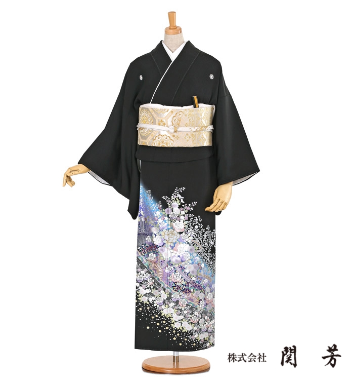 関芳 黒留袖 No.CA-0291-Lサイズ