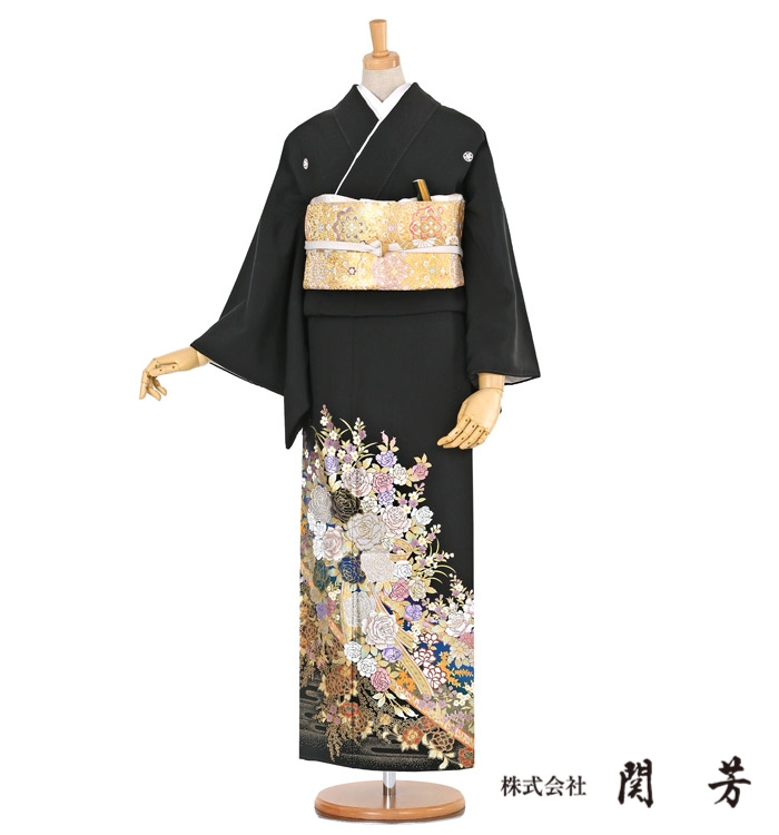 関芳 黒留袖 No.CA-0292-Mサイズ