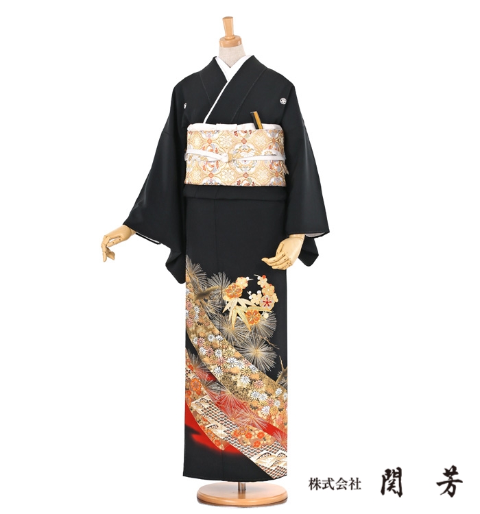 関芳 黒留袖 No.CA-0314-Mサイズ