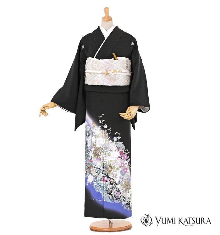 桂由美 黒留袖 No.CA-0317-Lサイズ