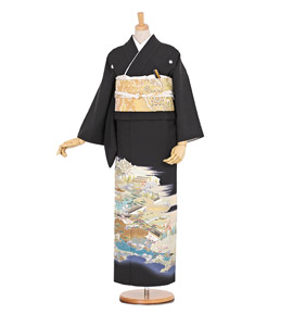 黒留袖 No.CA-0323-ワイド-MOサイズ