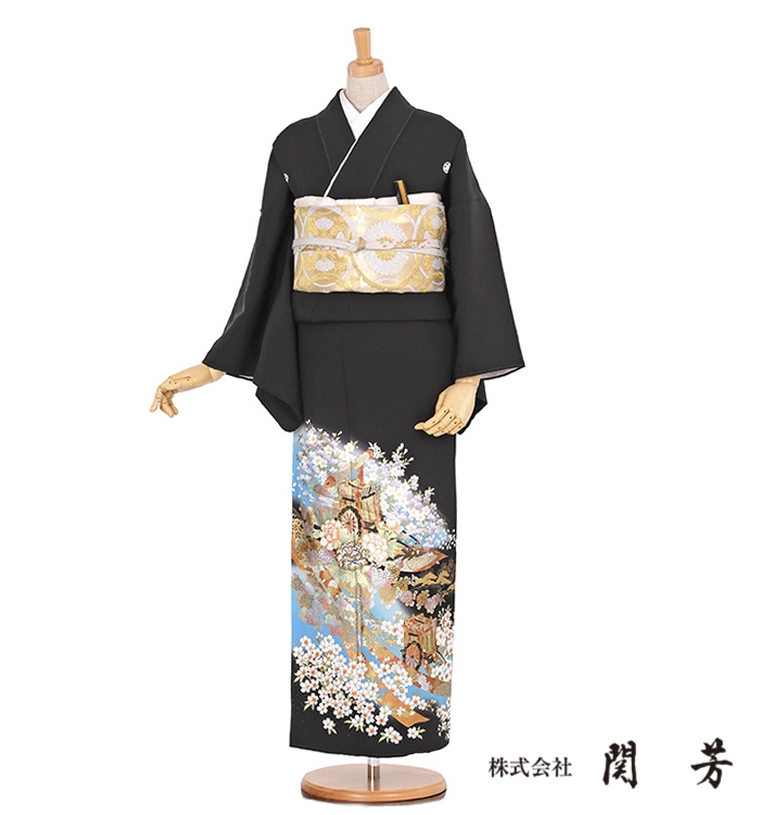 関芳 黒留袖 No.CA-0348-Mサイズ