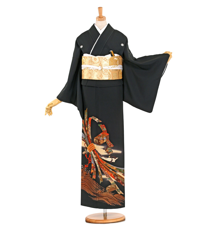 関芳 黒留袖 No.CA-0370-Mサイズ