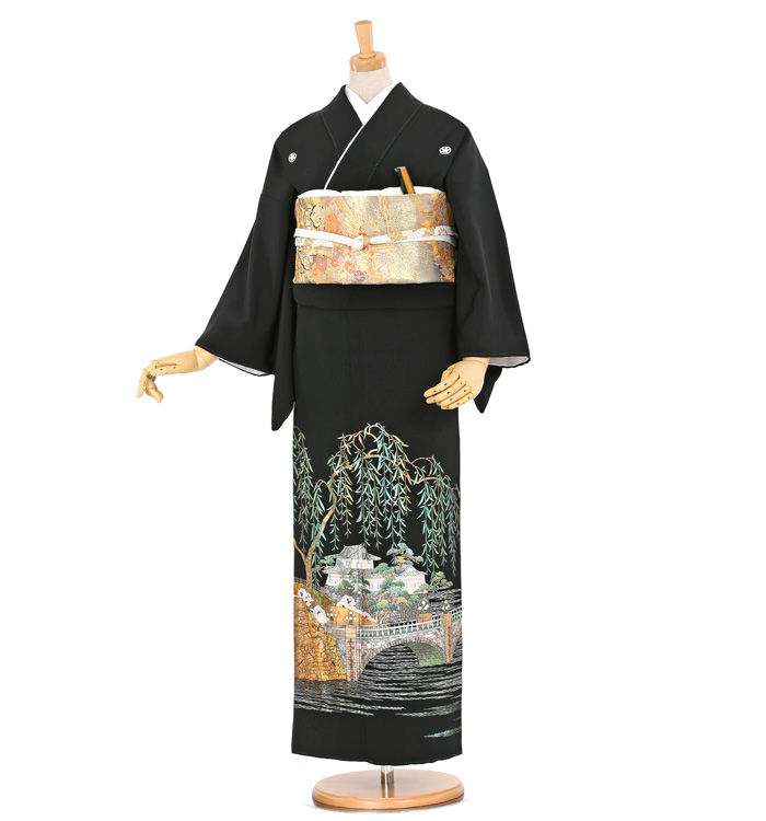 金彩 黒留袖 No.CA-0385-Sサイズ