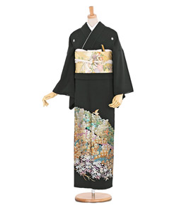 金彩 黒留袖 No.CA-0389-Mサイズ
