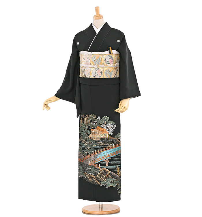 金彩 黒留袖 No.CA-0396-Mサイズ