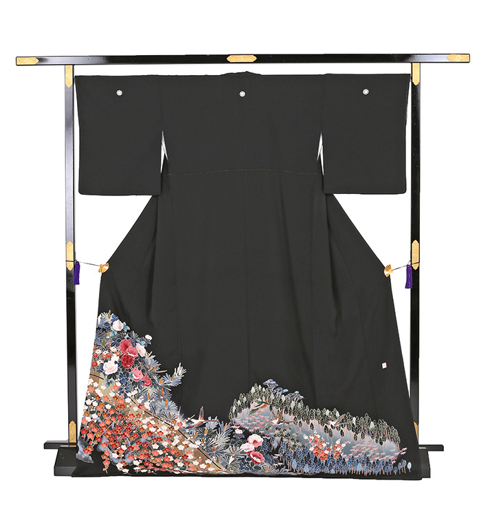 友禅 黒留袖 No.CA-0403-Lサイズの通販｜きもの365