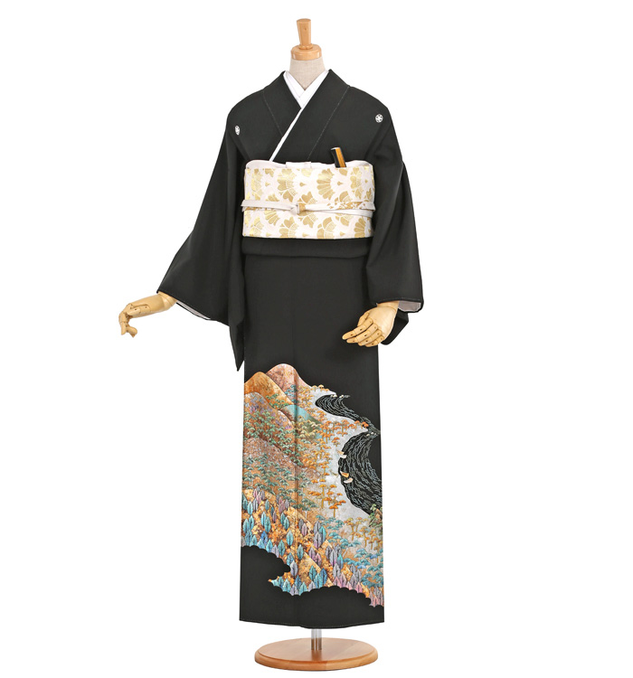 金彩 黒留袖 No.CA-0408-Lサイズ