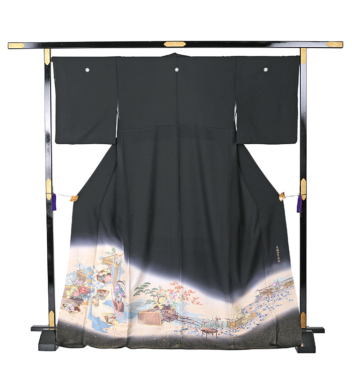 【かんざし付】縫い取り 黒留袖 No.CA-0498-Mサイズ_04