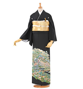 刺繍 黒留袖 No.CA-0510-Mサイズ