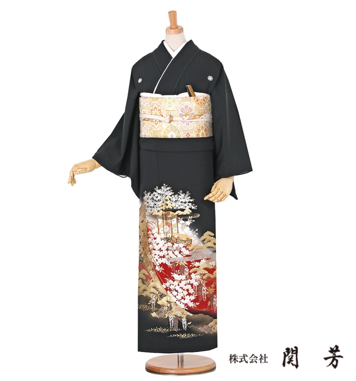 関芳 黒留袖 No.CA-0536-Sサイズ
