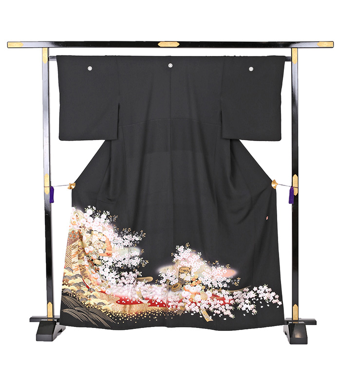 黒留袖 友禅 黒留袖 No.CA-0543-Sサイズのレンタル｜きもの365
