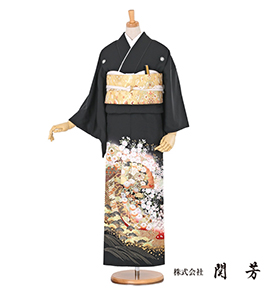 関芳 黒留袖 No.CA-0539-Sサイズ