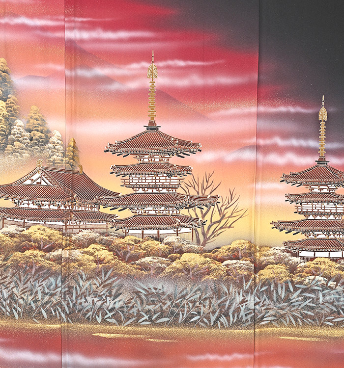 関芳 薬師寺 黒留袖 No.CA-0544-Sサイズ_05