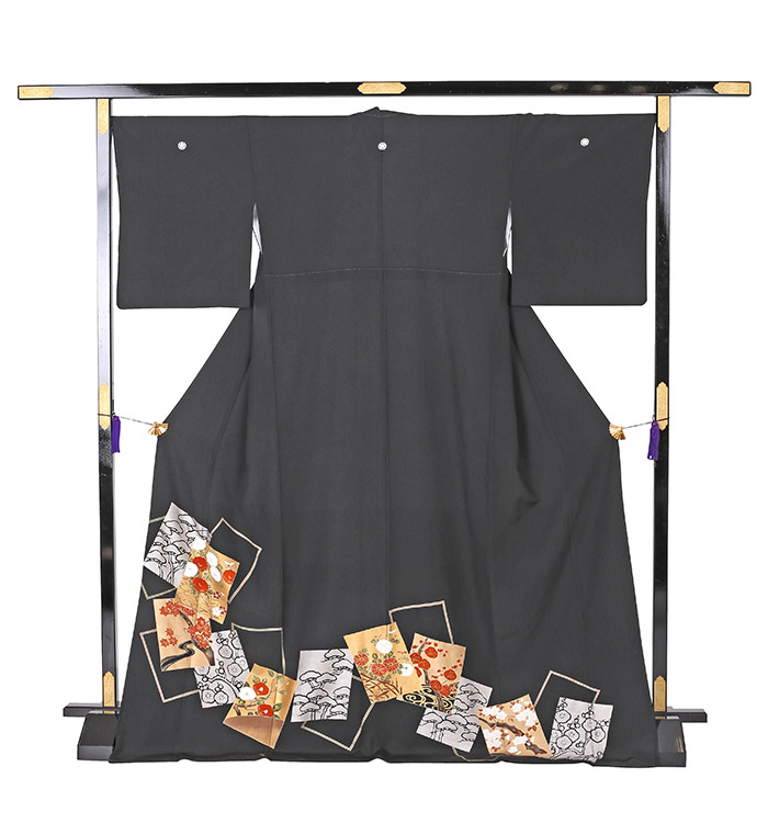 往復送料無料 2泊3日 レンタル 黒留袖 No.0549　Lサイズ 黒留袖 No.CA-0549-Lサイズのレンタル｜きもの365