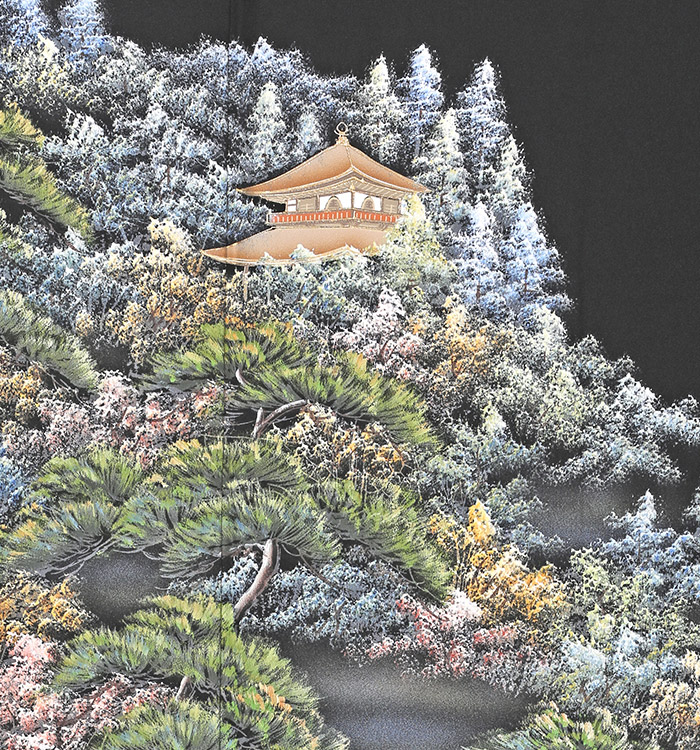 【かんざし付】法隆寺 黒留袖 No.CA-0559-Mサイズ_06