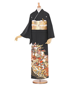 関芳 黒留袖 No.CA-0573-Mサイズ