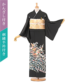 かんざし付】友禅 黒留袖 No.CA-0522-Sサイズの通販｜きもの365
