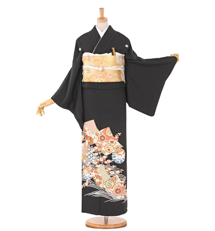 黒留袖 No.CA-0696-ワイド-MOサイズ