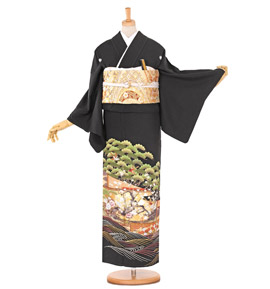 黒留袖 No.CA-0700-ワイド-SOサイズ
