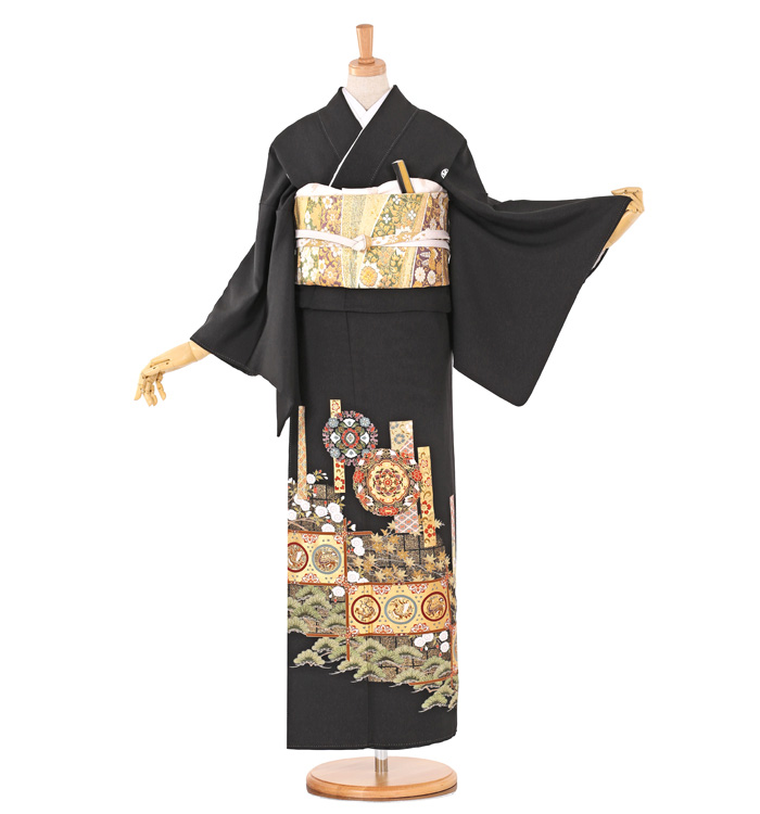 黒留袖 No.CA-0701-ワイド-SOサイズ