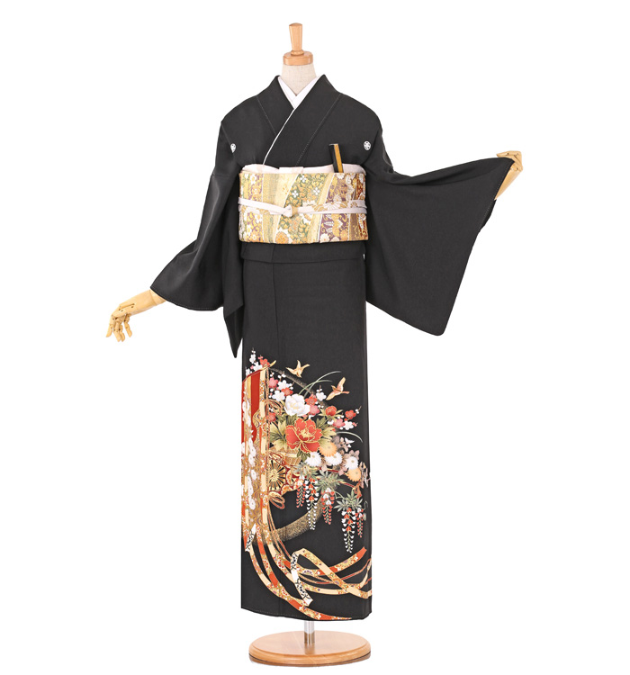 黒留袖 No.CA-0702-ワイド-MOサイズのレンタル｜きもの365