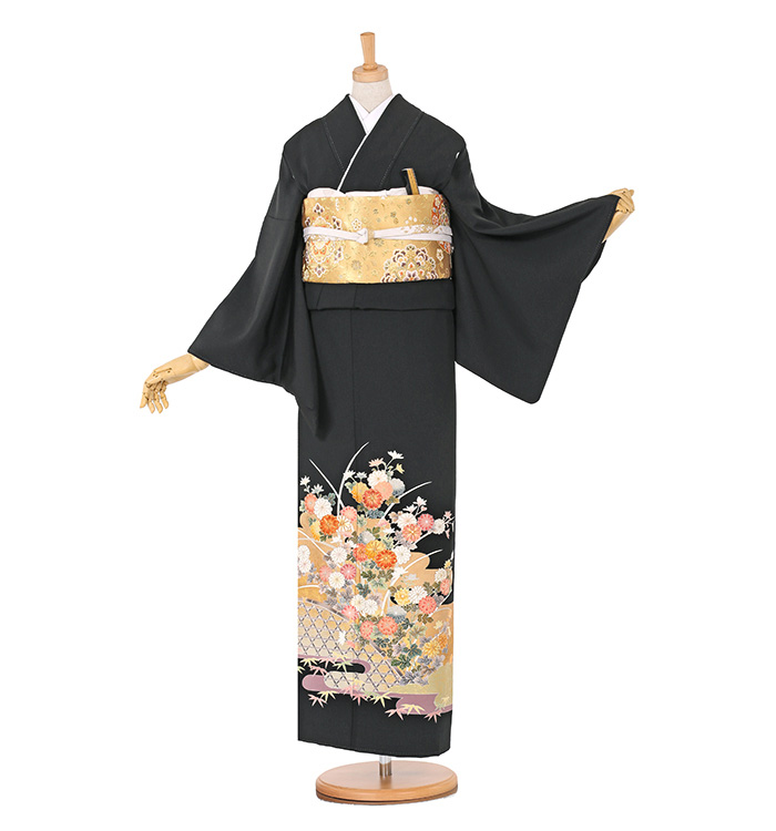 黒留袖 No.CA-0739-ワイド-MOサイズ