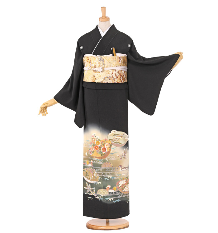 黒留袖 No.CA-0741-ワイド-SOサイズ