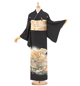 黒留袖 No.CA-0741-ワイド-SOサイズ