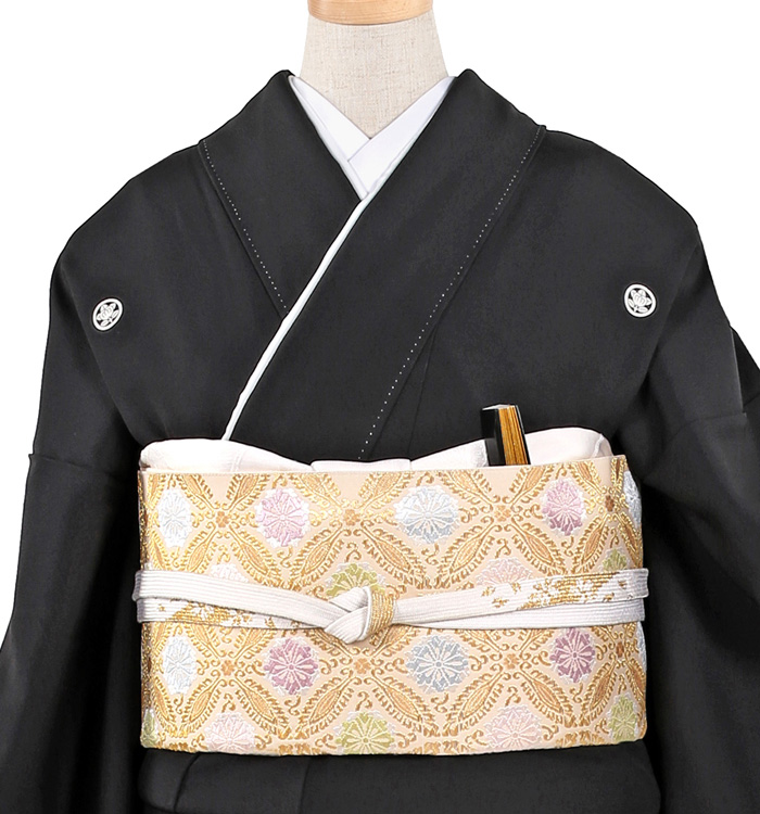 着物　黒留め袖　お祝い事 レンタル】黒留袖 着物セット きもの フォーマル 結婚式着物