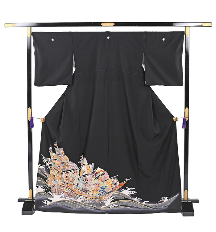 吉澤友禅 黒留袖 No.CA-0764-Mサイズのレンタル｜きもの365