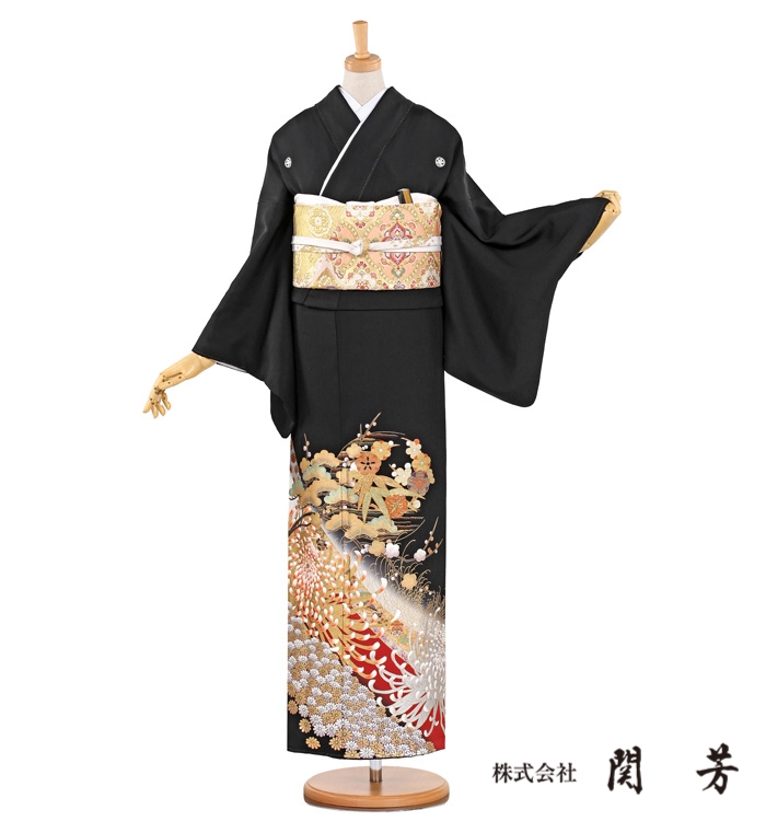 関芳 黒留袖 No.CA-0775-Mサイズ