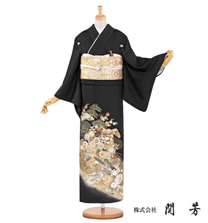 関芳 黒留袖 No.CA-0786-Sサイズ