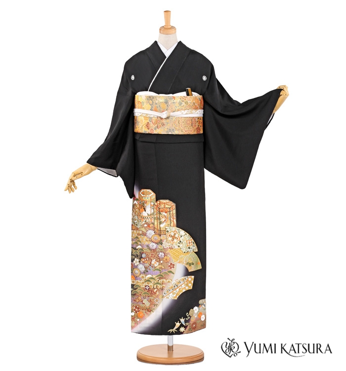 桂由美 黒留袖 No.CA-0793-Sサイズ