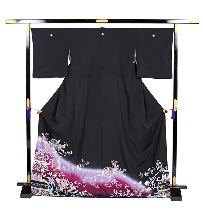 AC0003　誂仕立付黒留袖　鏡文 三番叟 黒留袖 No.CA-0568-Mサイズのレンタル｜きもの365