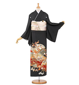 関芳 黒留袖 No.CA-0829-Mサイズ