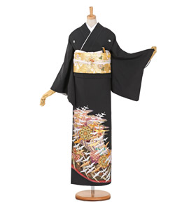 黒留袖 No.CA-0880-ワイド-MOサイズ