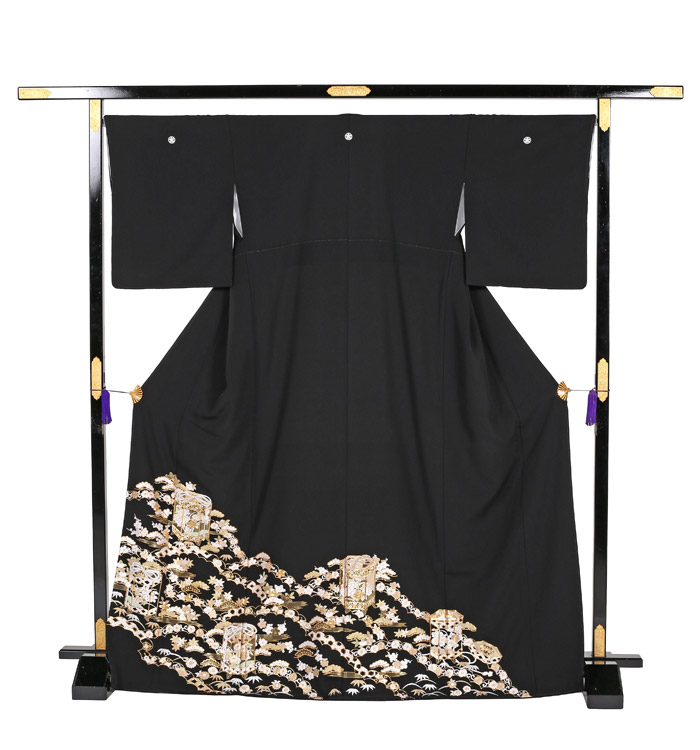 総刺繍 黒留袖 No.CA-0910-Mサイズのレンタル｜きもの365