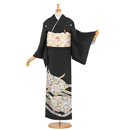 1463★正絹 黒留袖 着物5枚セット おまとめ リメイク素材 1463☆正絹 黒留袖 着物5枚セット おまとめ リメイク素材