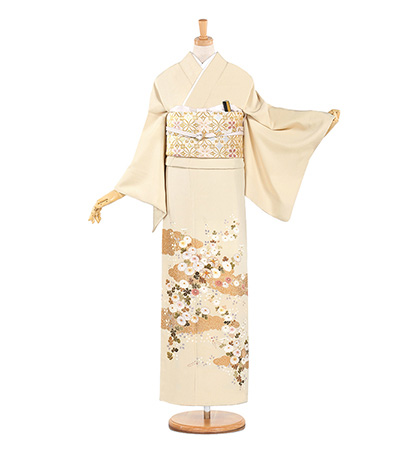 色留袖 身長153-170cm 三つ紋 it-053 miit_1922 色留袖 単衣 S
