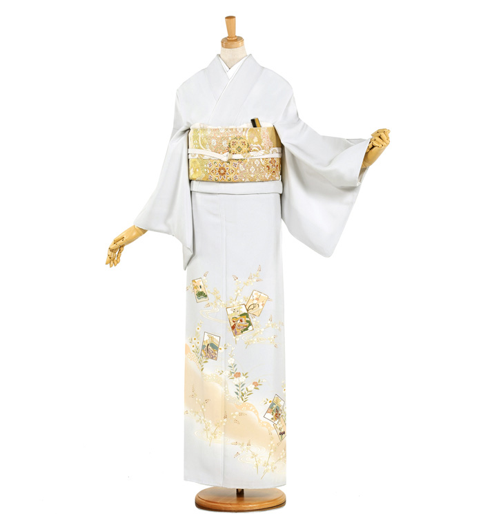 楽天市場】色留袖 レンタル フルセット ＜桃色 / 小花・流水
